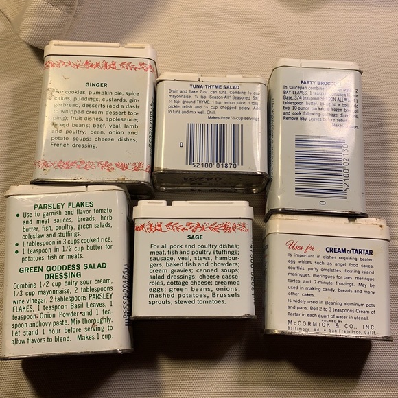 Durkee & Schilling vintage tin spice boxes - Picture 2 of 7